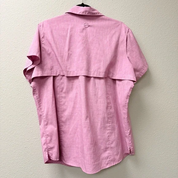 Magellan Pink Fishing Shirt 1X Classic Fit Button Outdoor Top - Picture 5 of 8